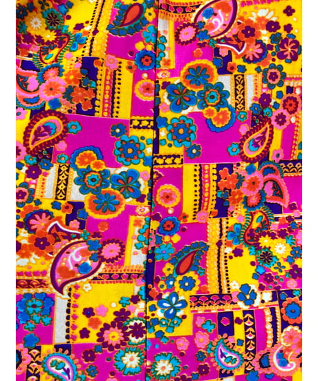 70s  psychedelic flower dress