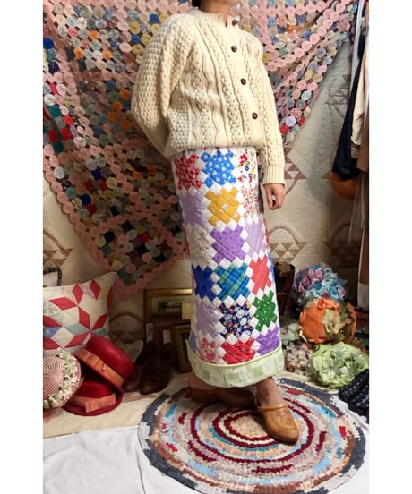 patchwork quilt skirt