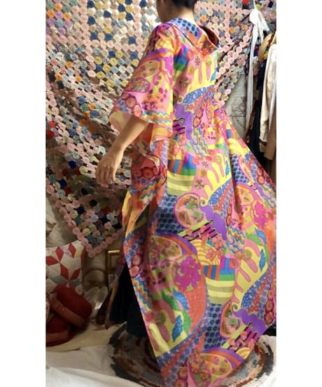 60's Joseph magnin psychedelic one-piece