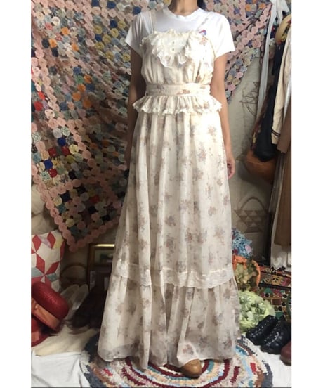 70's candi jones maxi one-piece