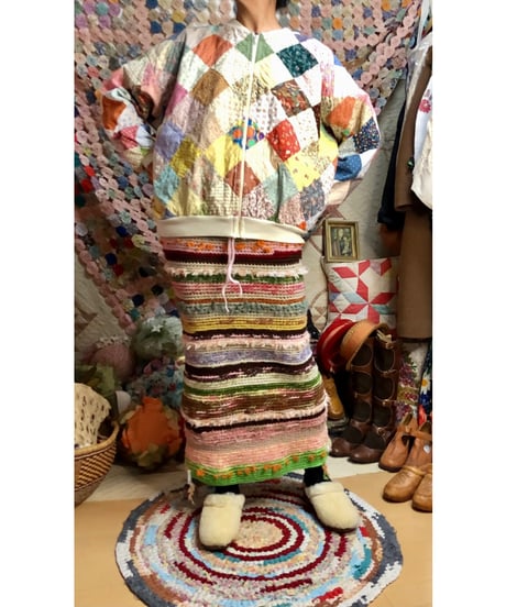 70-80s patchwork jacket