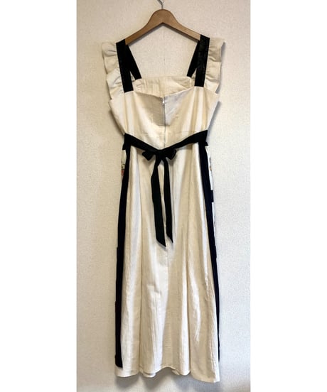 60-70s dresden plate apron dress