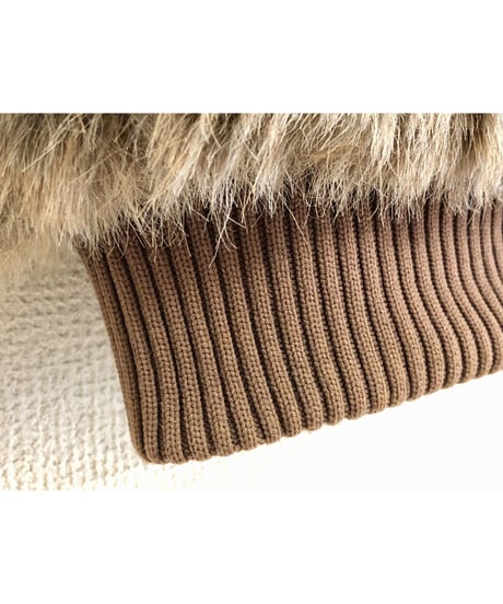 70-80's hansa branta by stearns faux fur down vest