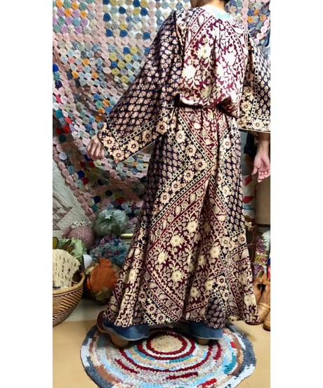 70s pakistan cotton  dress