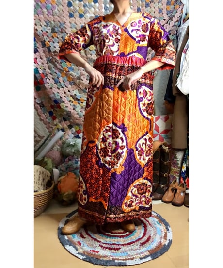 60s quilted  dress
