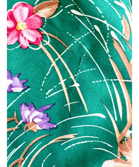 70s flower easy dress