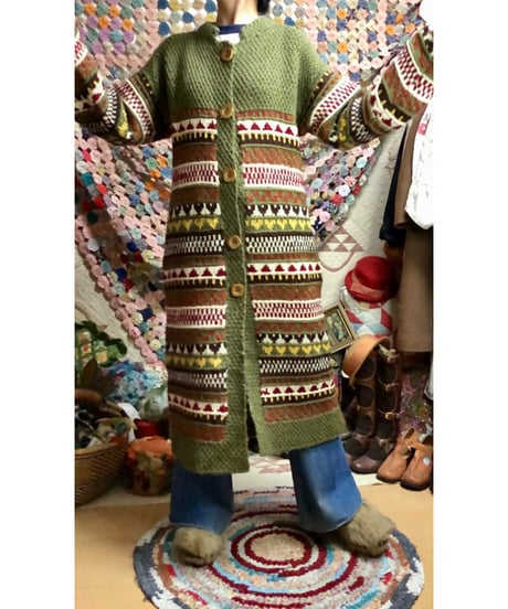 hand knit dress coat
