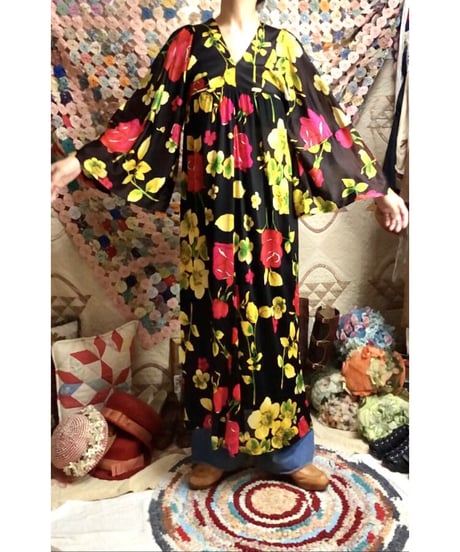 60's flower dress