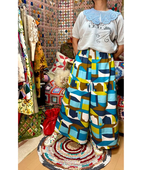 super wide leg pants（60s fabric）