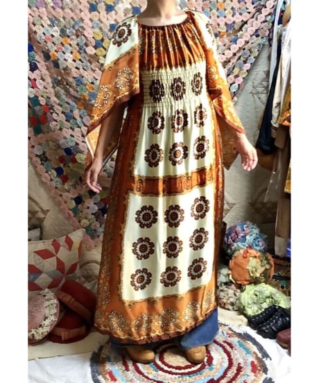 60-70's scarf dress