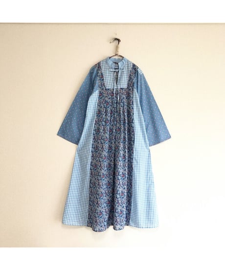 flower plaid dress