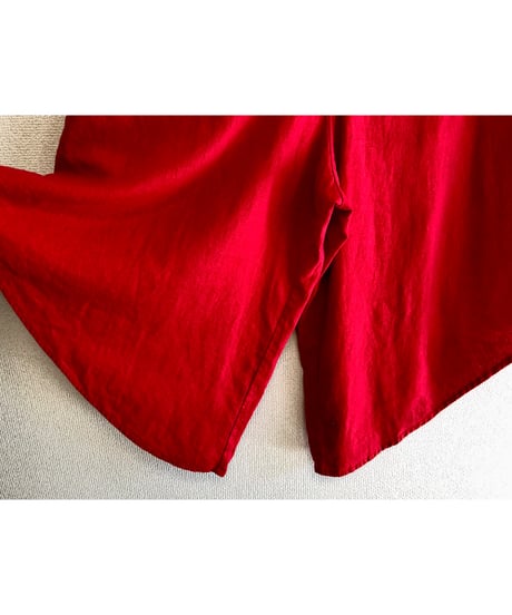 linen salopette pants