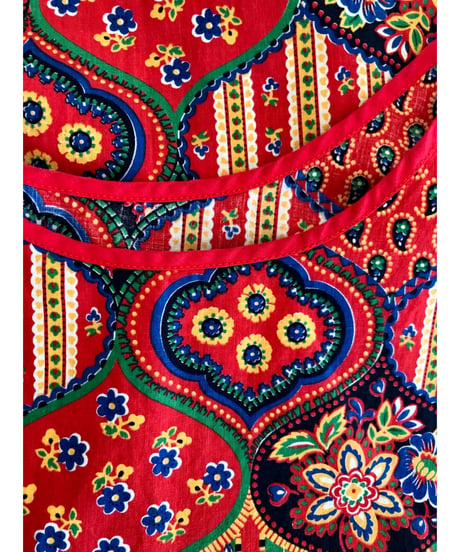 paisley apron dress