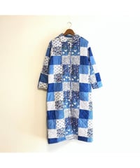 patchwork print quilting coat