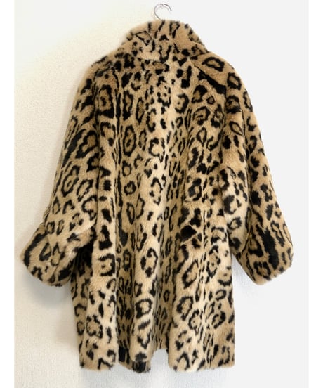 leopard faux fur coat