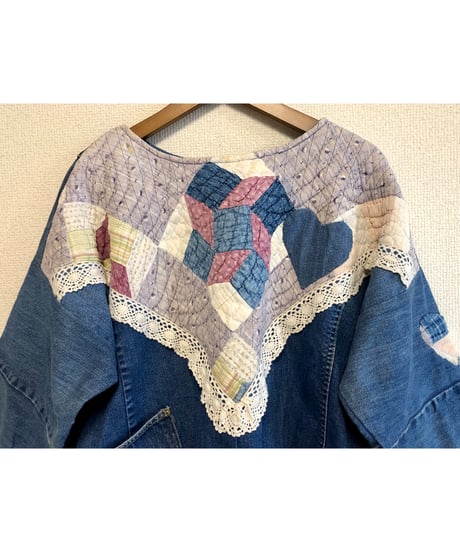 denim patchwork quilt remake tops