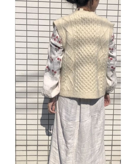 cable knit vest