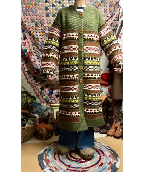 hand knit dress coat