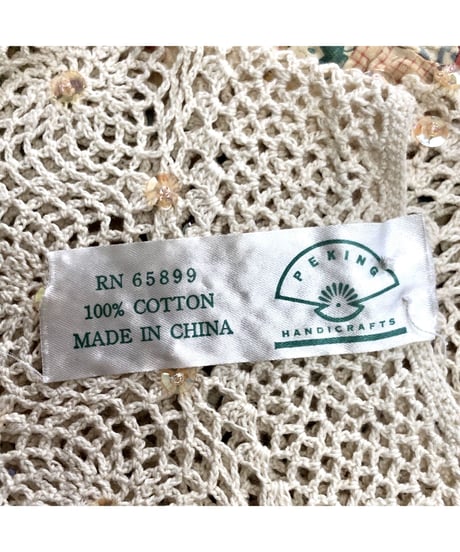 cotton crochet collar