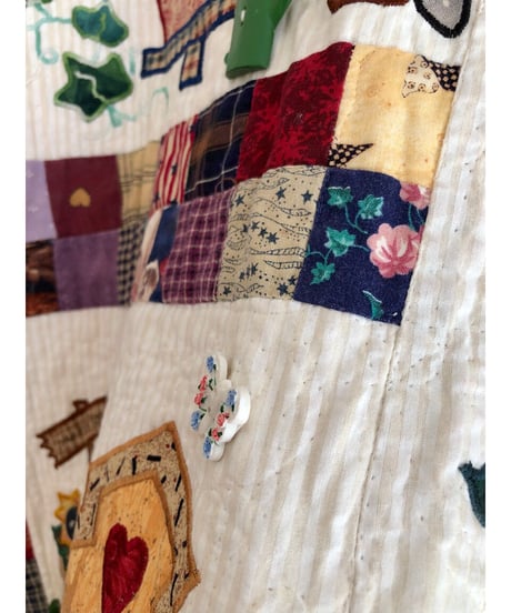 patchwork house motif jacket