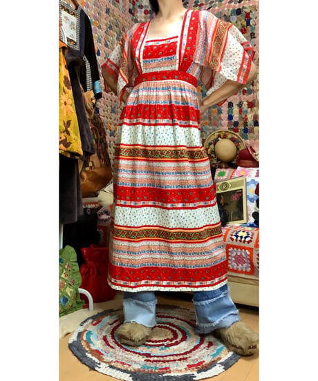 70s flower dress