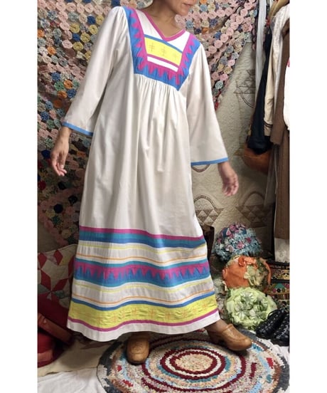 70's patchwork one-piece