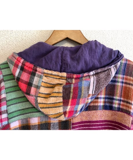 flannel plaid hoodie