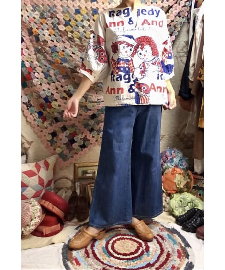 Raggedy Ann & Andy feed  sack style tops