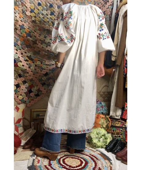 vintage ukrainian embroidered one-piece
