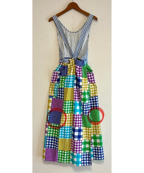 plaid apron dress