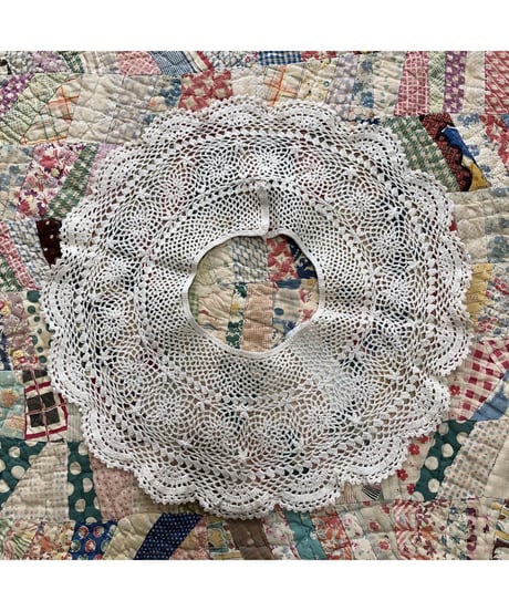 cotton crochet collar