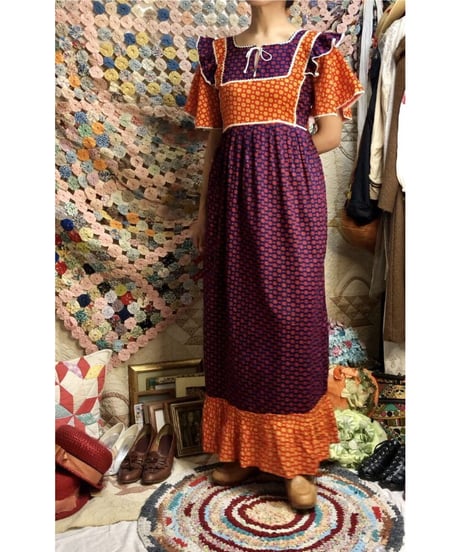 vintage pakistan cotton one-piece②