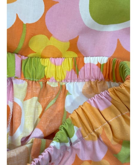 flower print gaucho pants（70s fabric）A