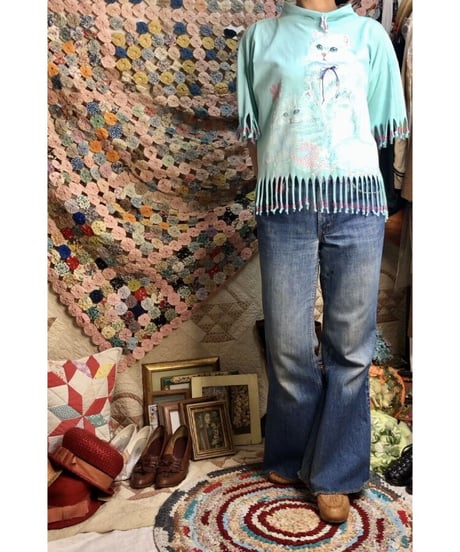 cats fringe tee