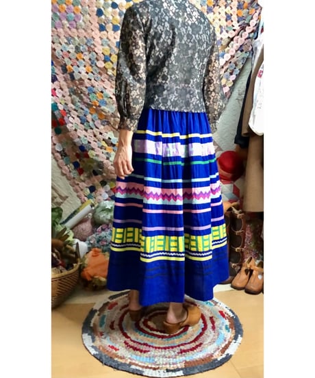 50-60s seminole patchwork skirt