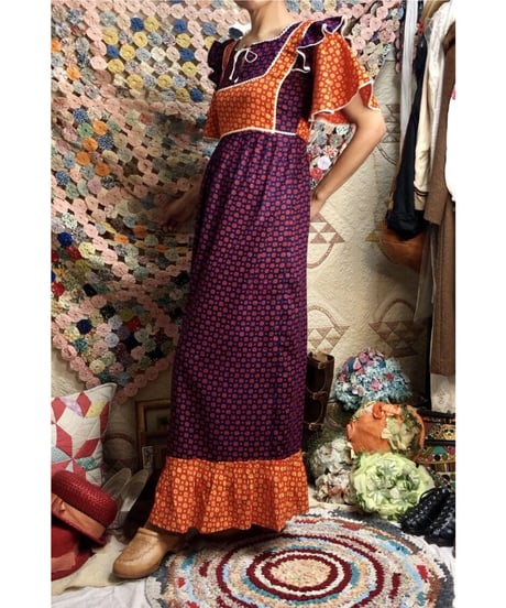 vintage pakistan cotton one-piece②
