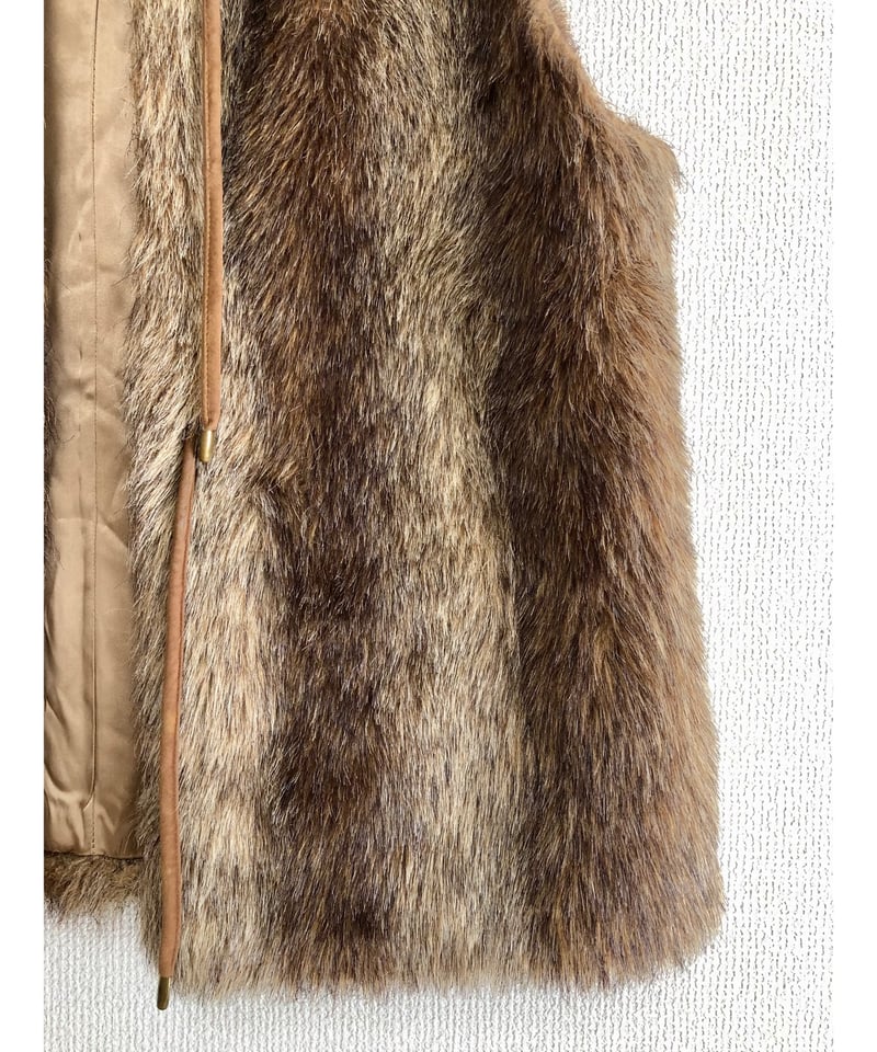 60's faux fur vest | Quilt