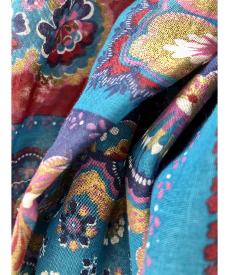 70's handkerchief motif dress