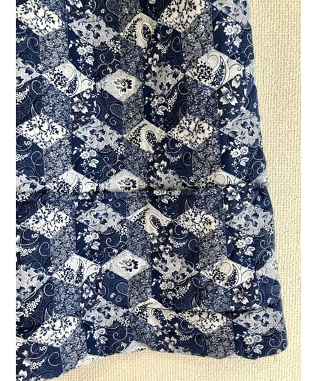 70s patchwork print robe