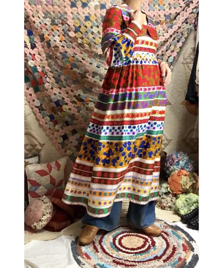 flower striped dress