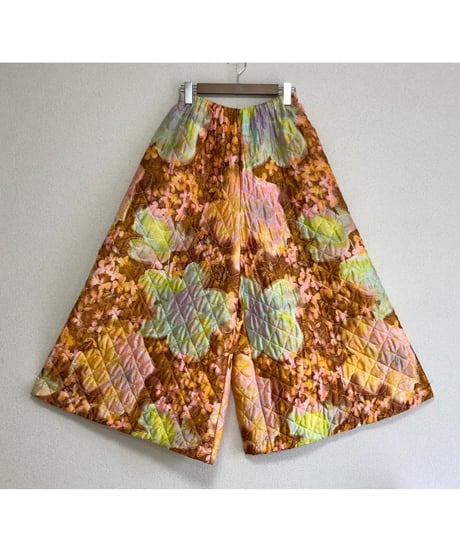 70s quilted super wide pants