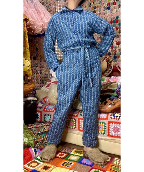 80s quilted jumpsuits