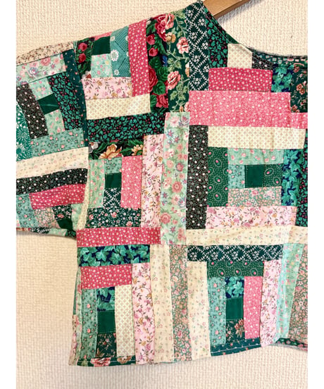 patchwork short tops