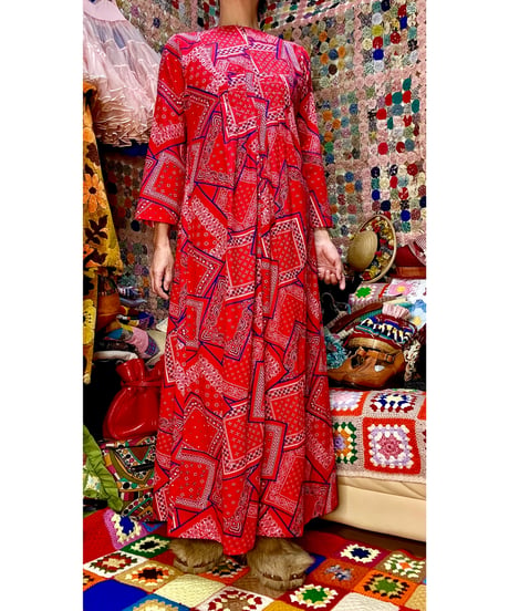 70s bandanna dress