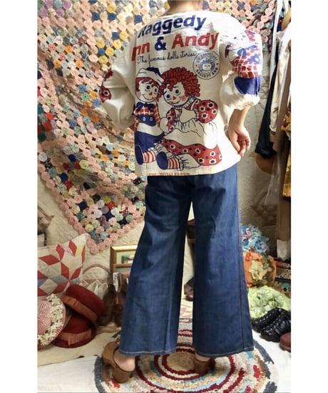 Raggedy Ann & Andy feed  sack style tops