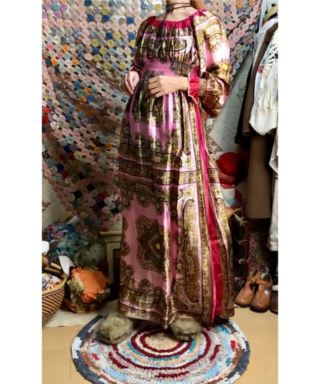 paisley scarf dress