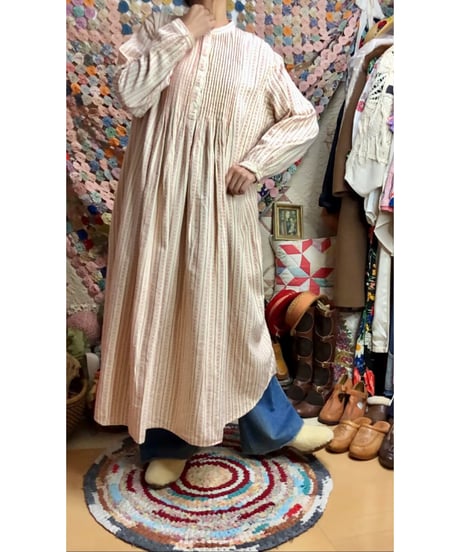 l.l.bean flannel dress（red）