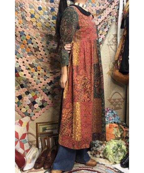 paisley cotton one-piece