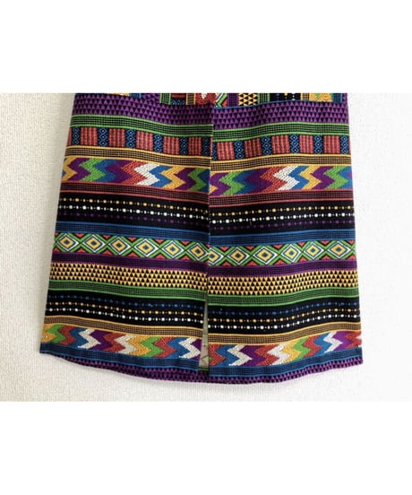 native pattern print maxi skirt