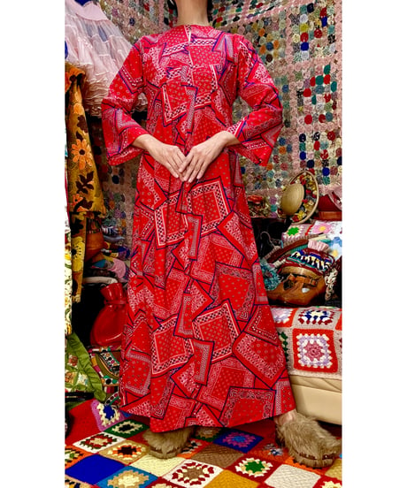 70s bandanna dress